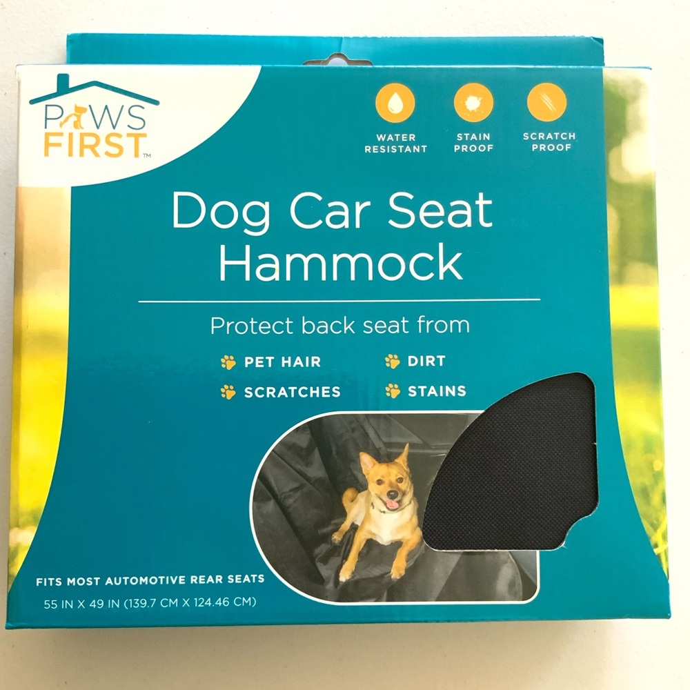 Paws First Dog Car Seat Hammock